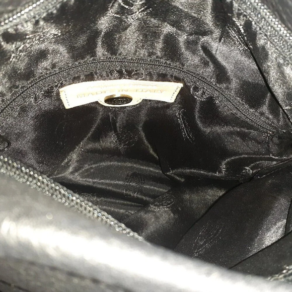 AVORIO-Black Leather Shoulder/Crossbody Bag-Italy-Near Mint - Picture 6 of 6